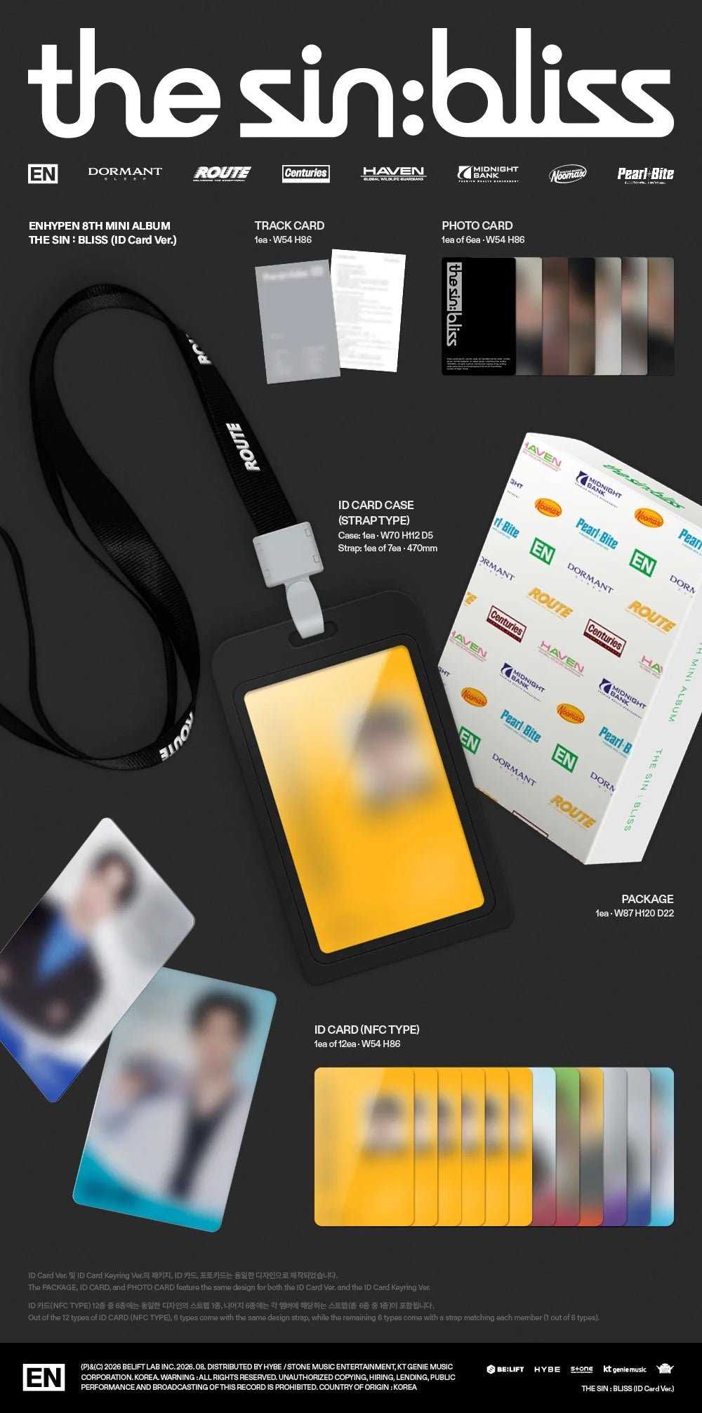 ENHYPEN THE SIN : BLISS - ID CARD VER.