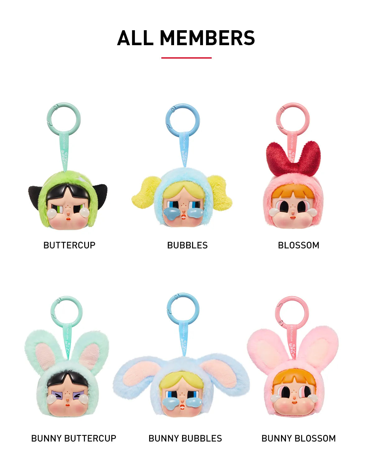 CRYBABY × Powerpuff Girls Series-Vinyl Face Plush Blind Box [RANDOM]