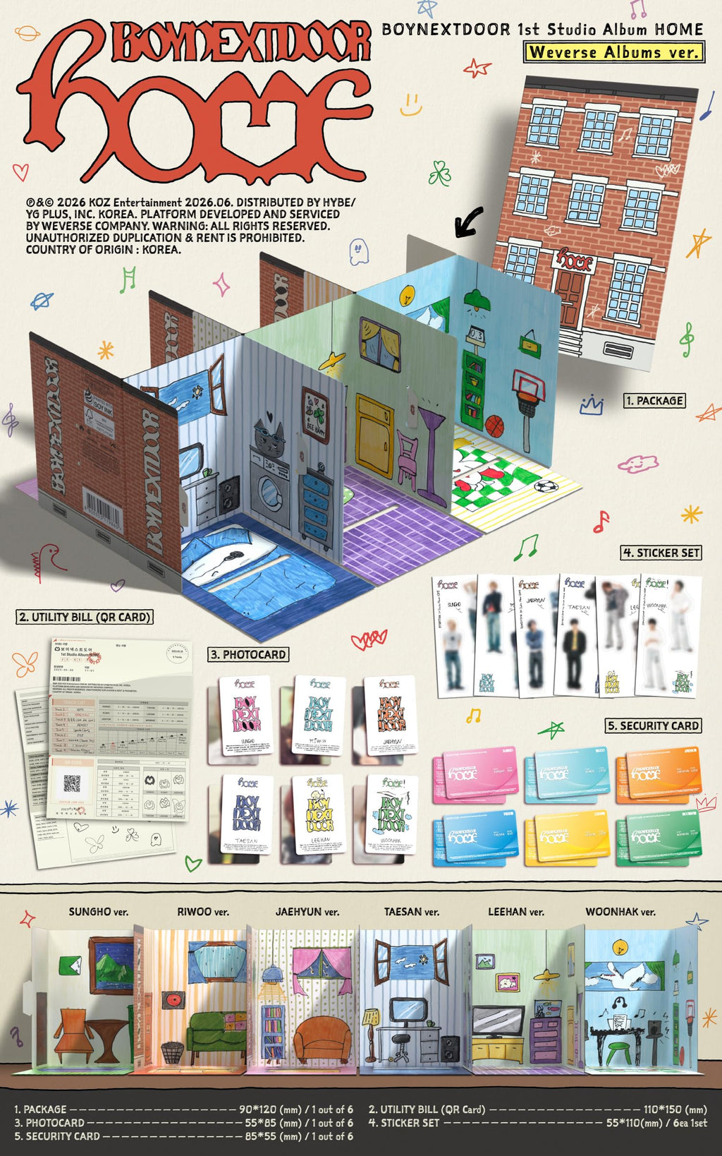 BOYNEXTDOOR - HOME Weverse Albums ver.