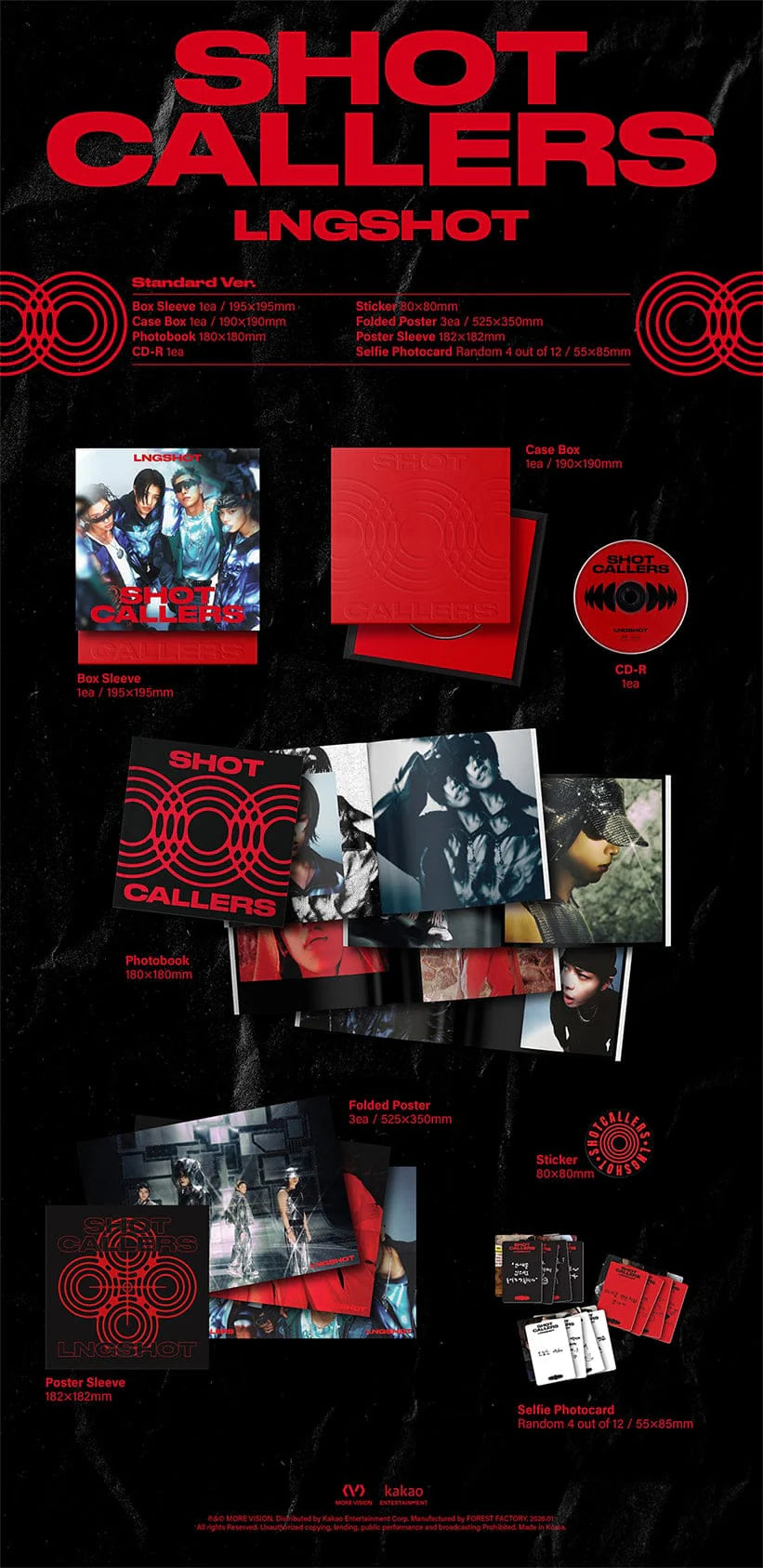 LNGSHOT - Debut EP Album [ Shot Callers ] Standard Ver