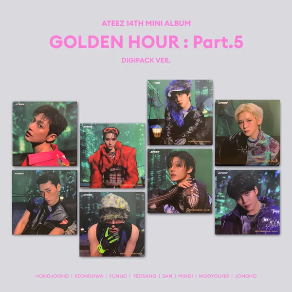 ATEEZ - GOLDEN HOUR : PART 5 - DIGIPACK VER. (MEMBER - RANDOM)