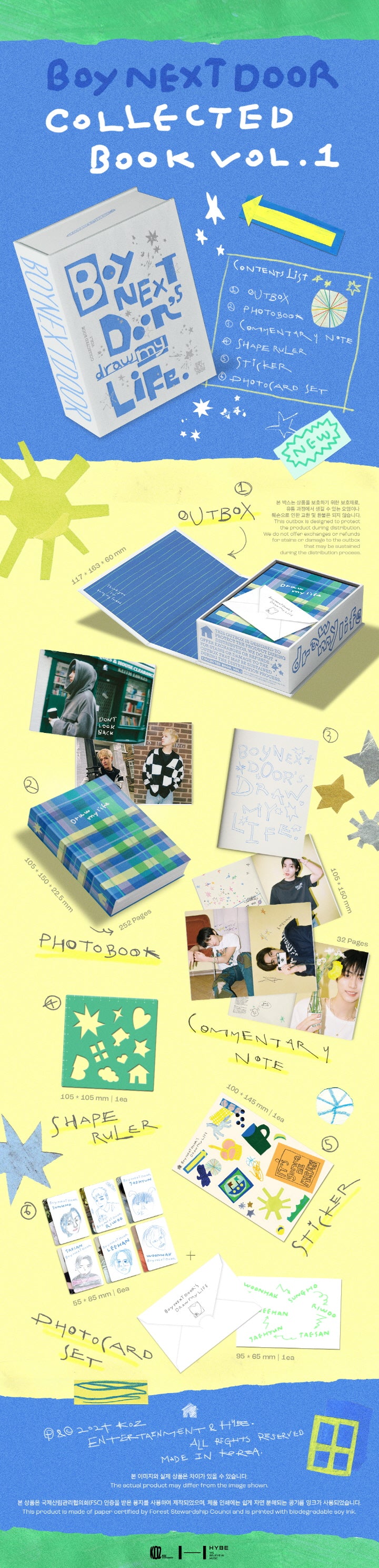 BOYNEXTDOOR - COLLECTED BOOK VOL.1 - DRAW MY LIFE