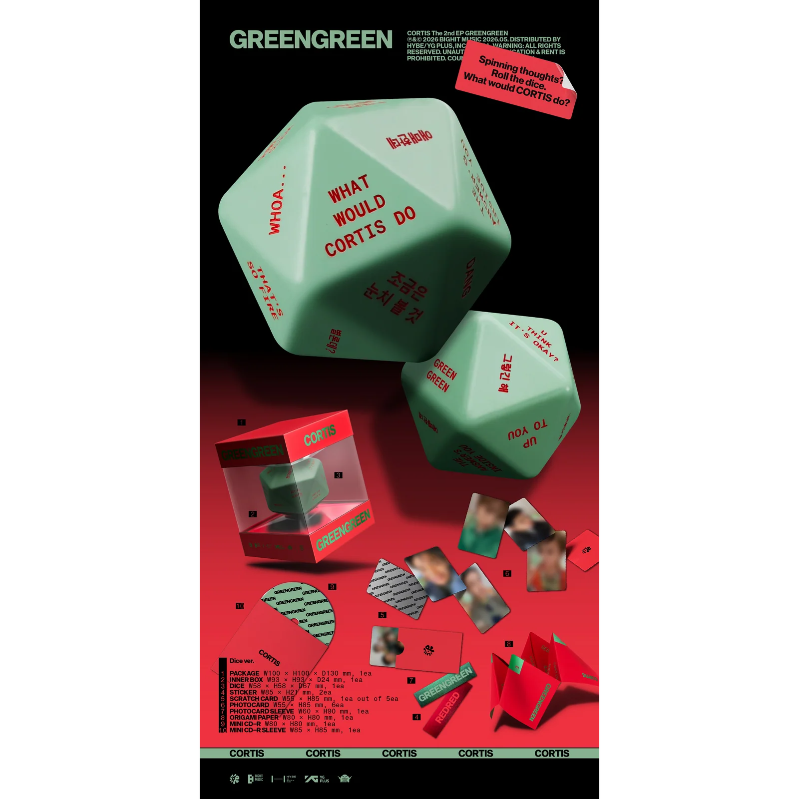CORTIS - GREENGREEN - DICE VER.
