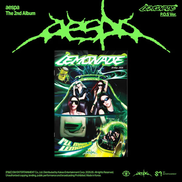 AESPA - LEMONADE - P.O.S Ver.
