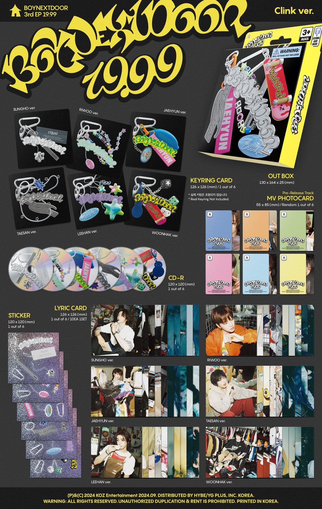 BOYNEXTDOOR - 19.99 [3rd EP Album] - CLINK ver.