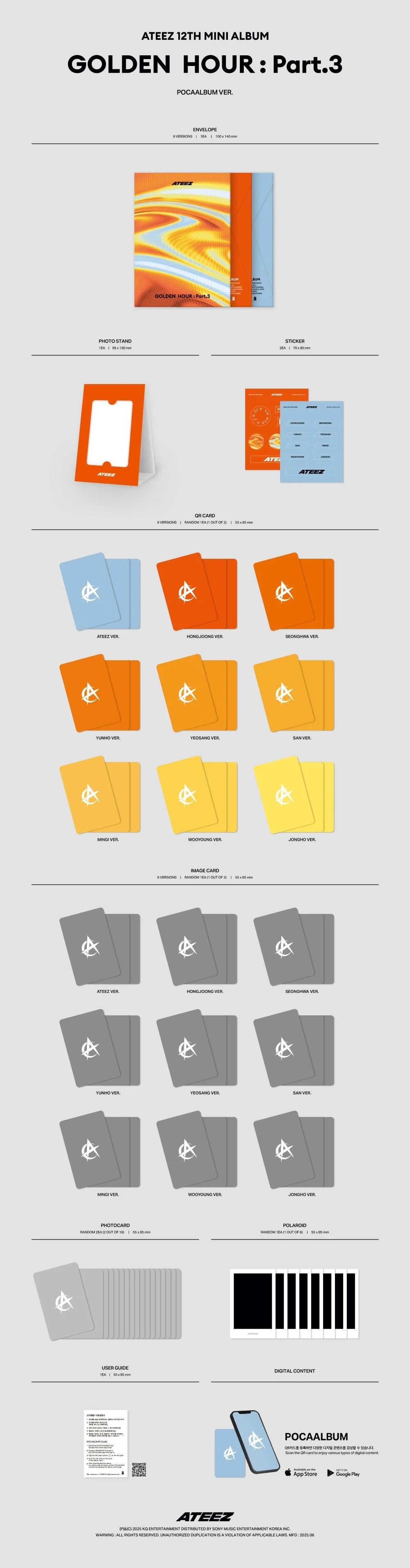 ATEEZ - GOLDEN HOUR: PART 3 - POCA ALBUM ver.