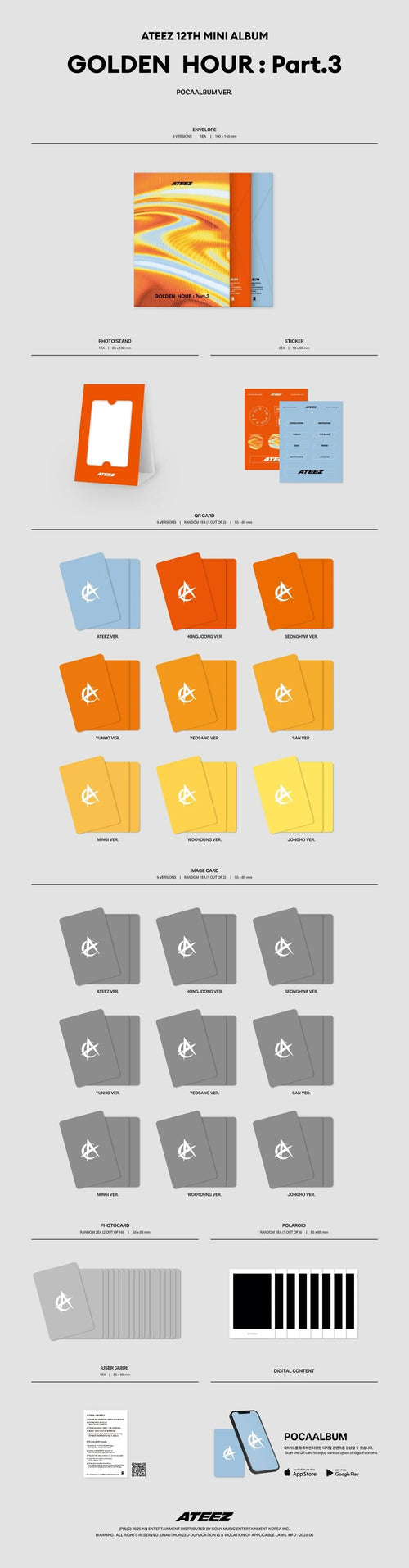 ATEEZ - GOLDEN HOUR: PART 3 - POCA ALBUM ver.