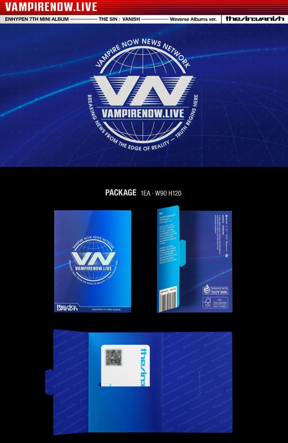 ENHYPEN THE SIN: VANISH (Weverse ver.)