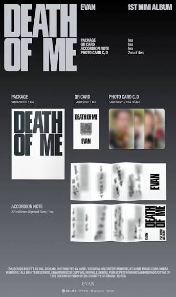 EVAN - DEATH OF ME - WEVERSE VERSION